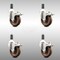 Service Caster 4 Inch 316SS High Temp Glass Filled Nylon 1-3/8 Inch Stem Caster Set Lock Brake SCC-SS316TTLEX20S414-GFNSHT-138-4 - alternate 1